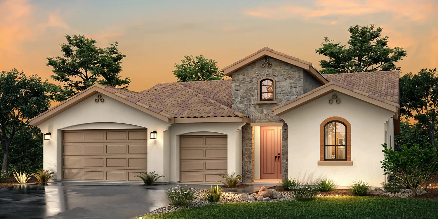 Shasta Spanish elevation &mdash; 11622 Pendulum Drive